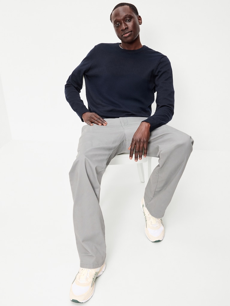 Washed Crew-Neck Sweater