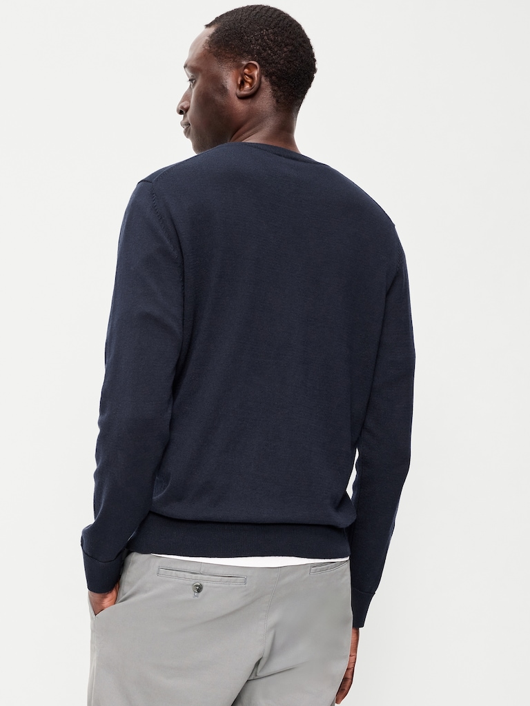 Washed Crew-Neck Sweater