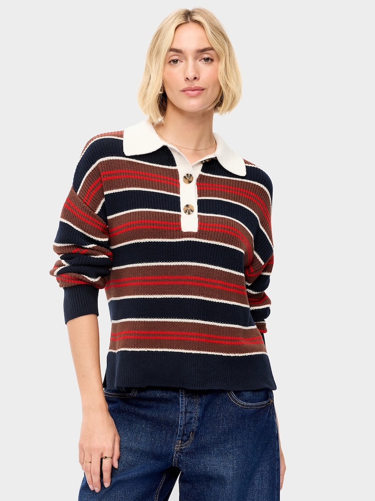 Shaker Polo Sweater