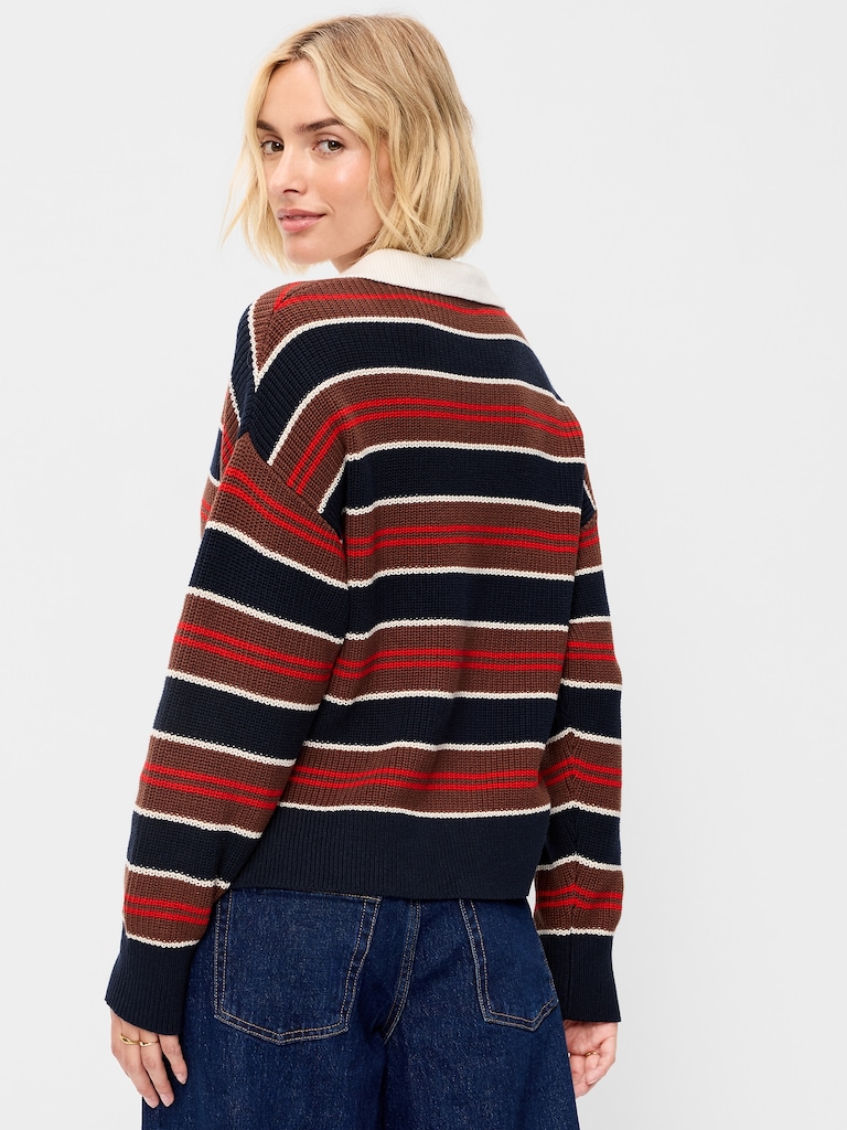 Shaker Polo Sweater