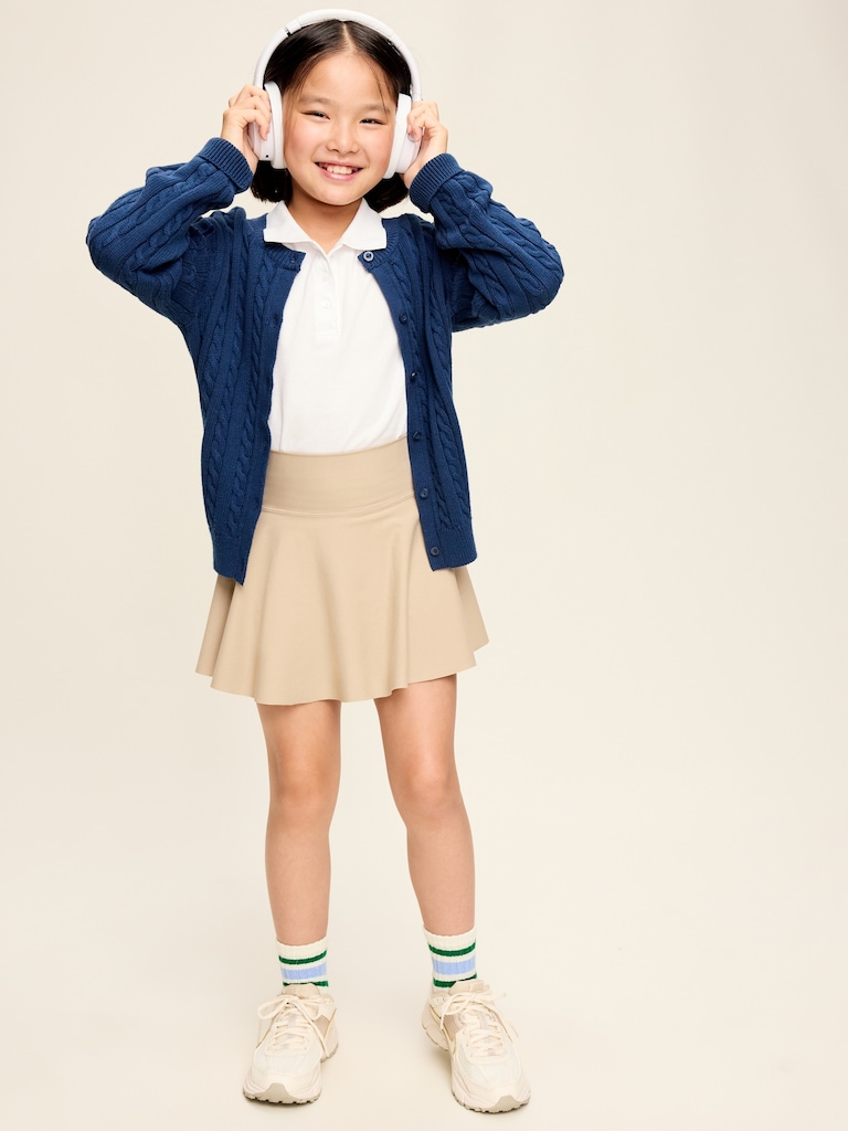 High-Waisted PowerSoft Skort for Girls