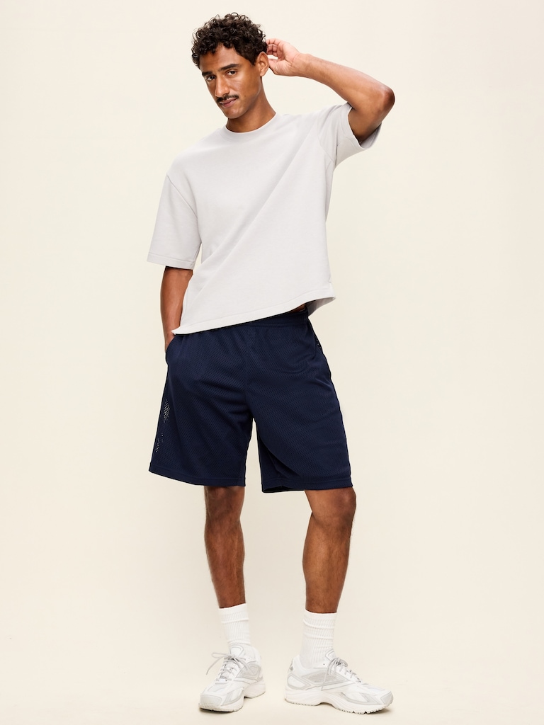 Baggy Mesh Shorts -- 9-inch inseam