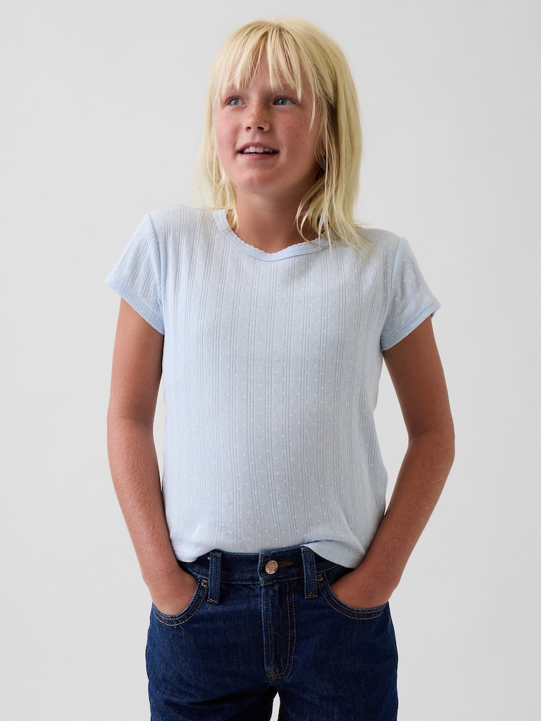 Kids Pointelle T-Shirt