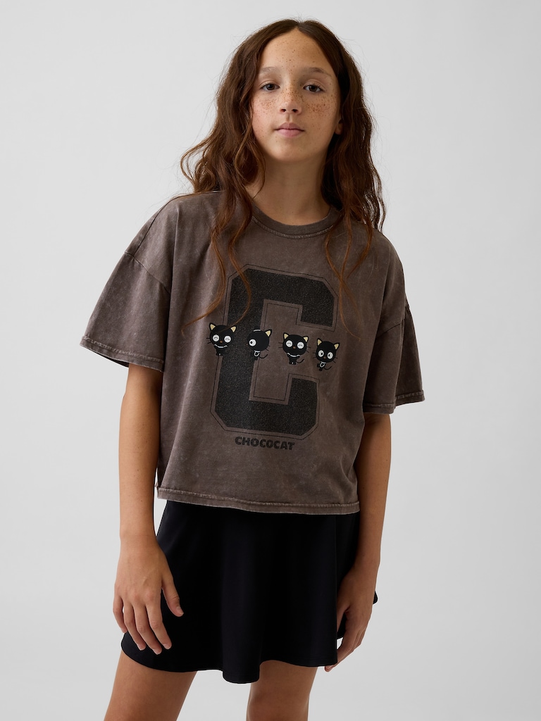 Kids Oversized Boxy Graphic T-Shirt