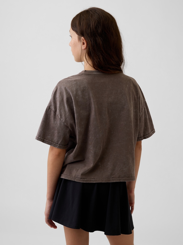 Kids Oversized Boxy Graphic T-Shirt