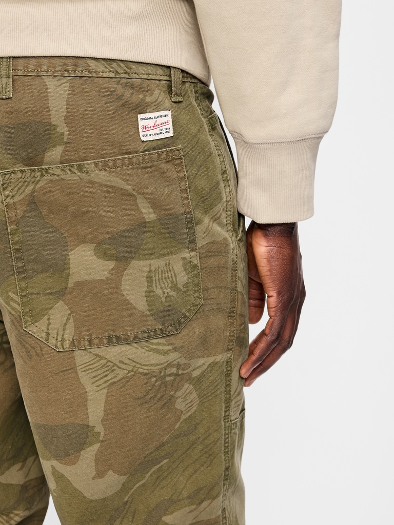 Pantalon menuisier coupe généreuse années 90 à genoux renforcés