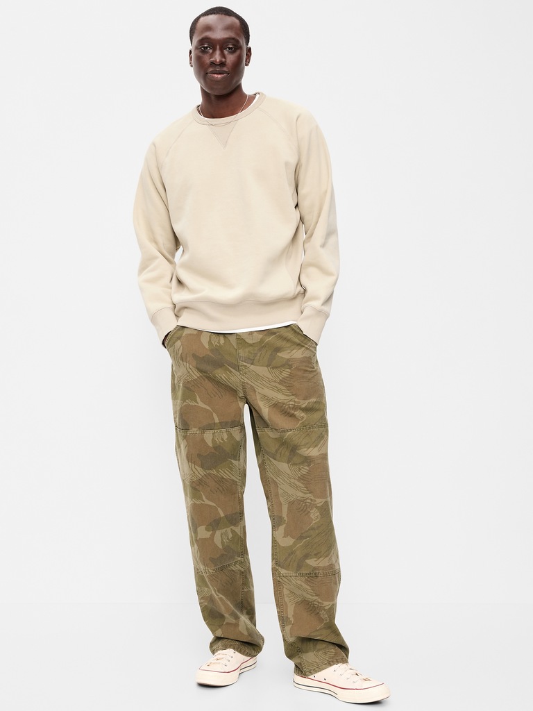 Pantalon menuisier coupe généreuse années 90 à genoux renforcés