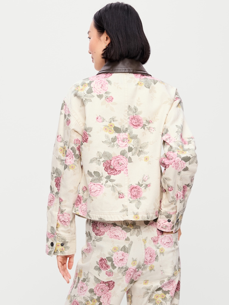 Veste campagnarde courte en denim