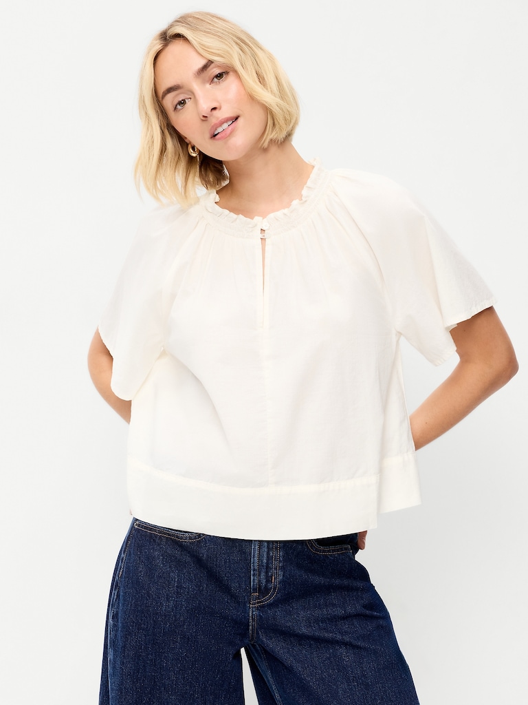 Loose Short-Sleeve Top