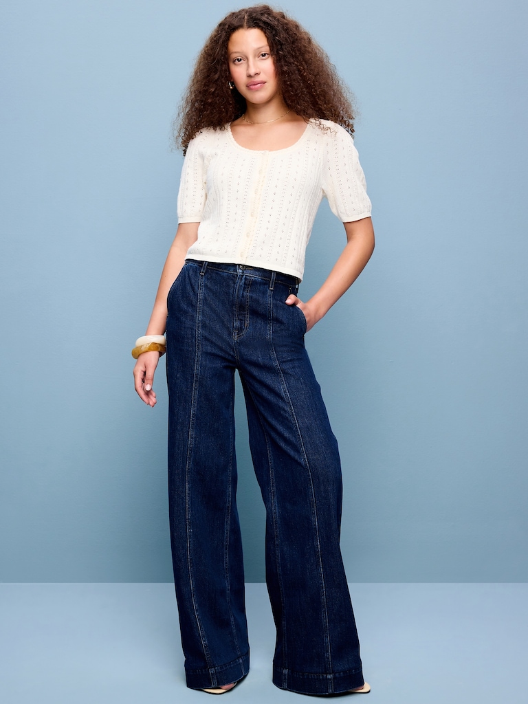 Extra High-Waisted Super Wide-Leg Jeans