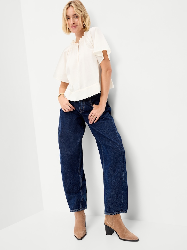 Loose Short-Sleeve Top