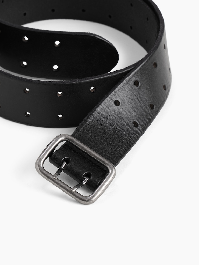 Double-Prong Leather Belt