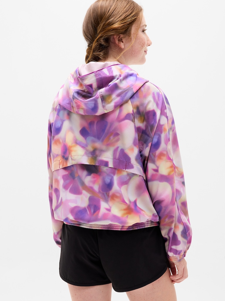 Athleta Girl Run Free Printed Jacket