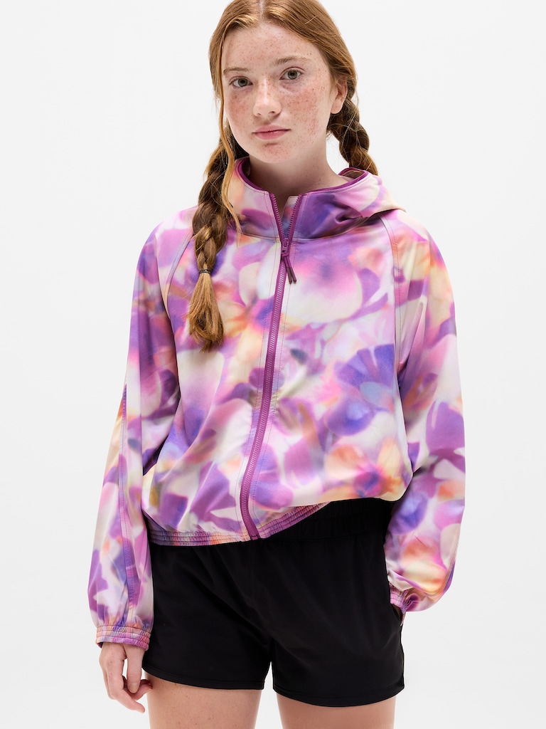 Athleta Girl Run Free Printed Jacket