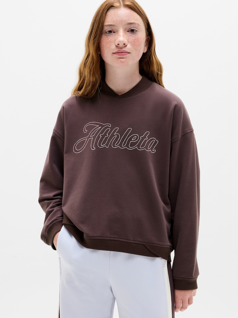 Athleta Girl All Day Varsity Sweatshirt