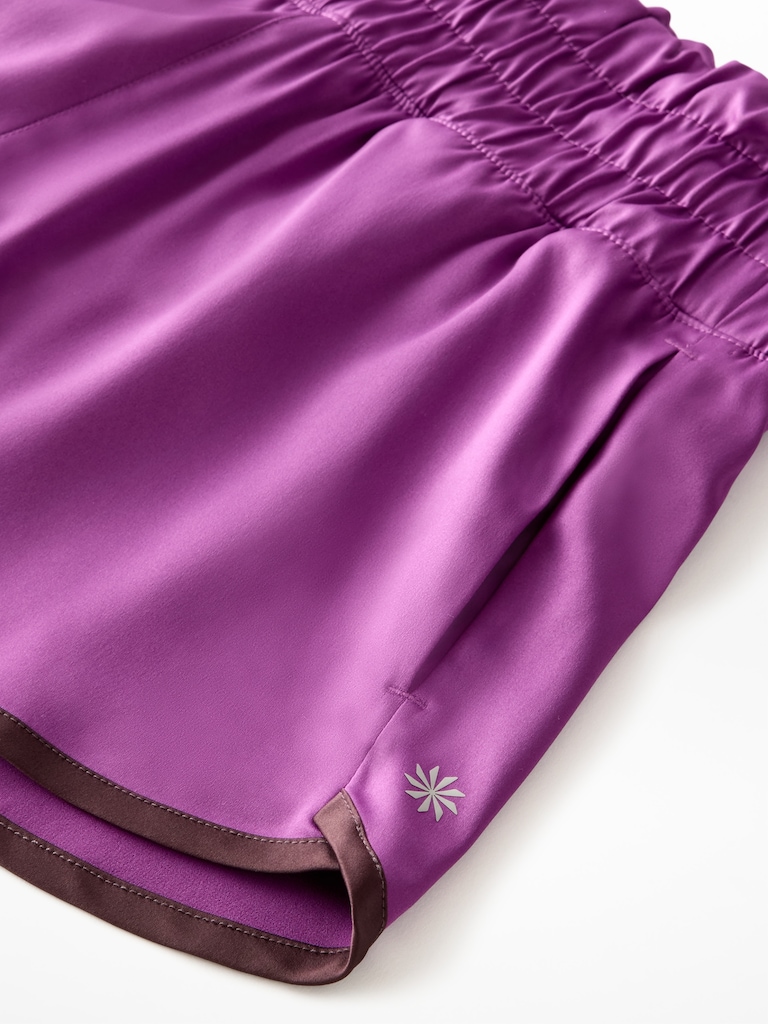 Athleta Girl Run Free Satin 2.5" Short