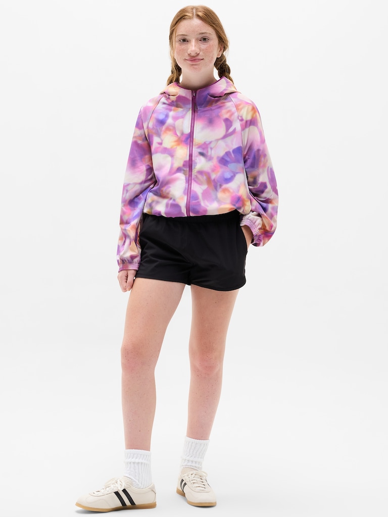 Athleta Girl Run Free Printed Jacket