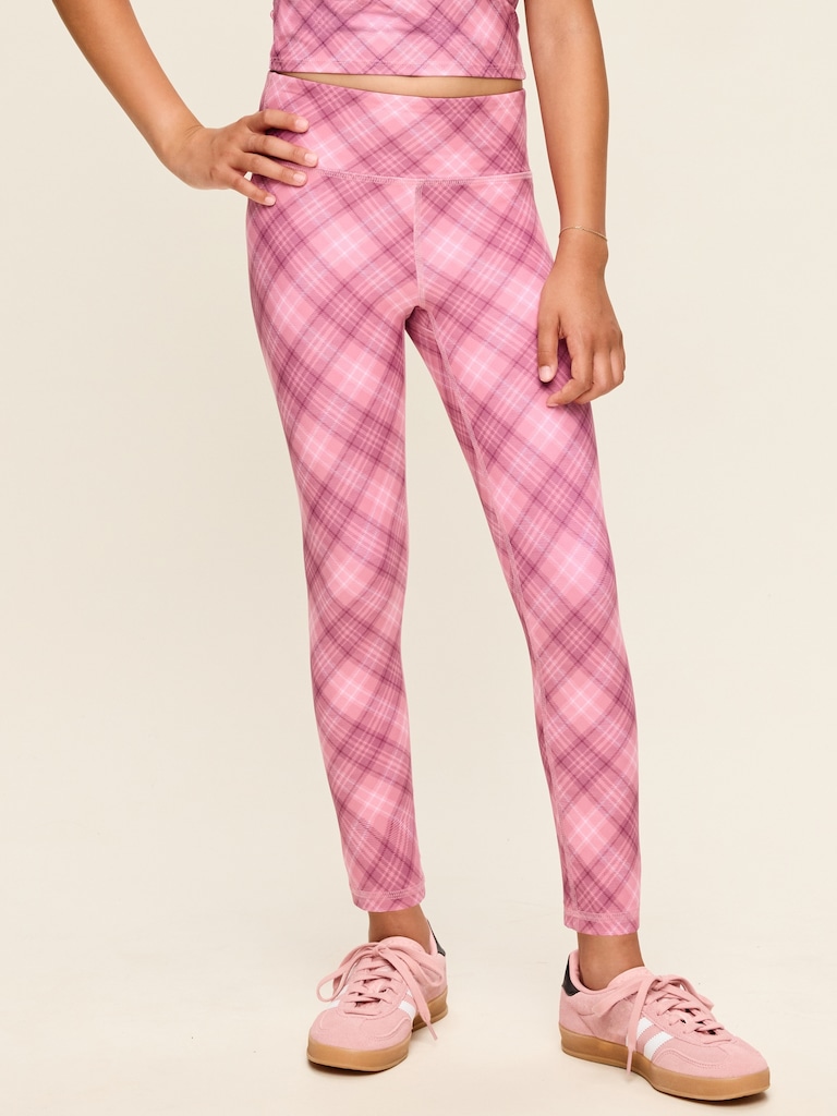 High-Waisted PowerSoft 7/8-Length Side-Pocket Leggings for Girls