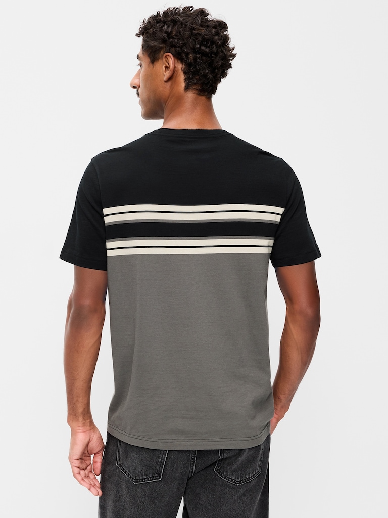 Crew-Neck Striped T-Shirt