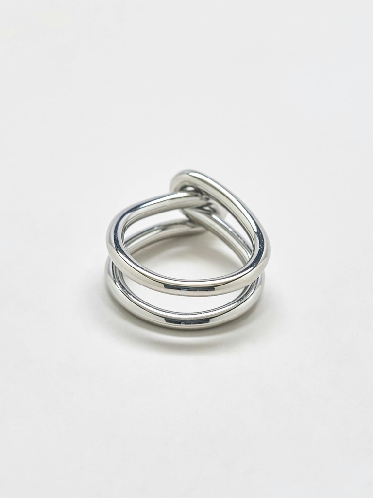 Admiral Row Silver Double Knot Ring