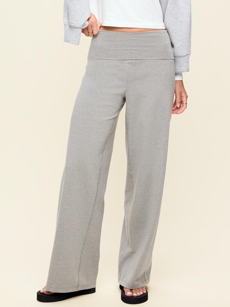 Pantalon PowerChill jambe large à taille haute et rabattable