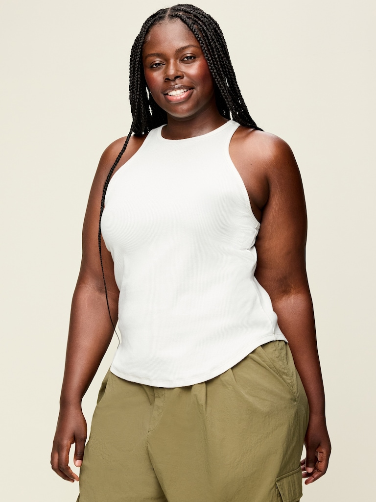 CloudLite High-Neck Racerback Tank Top