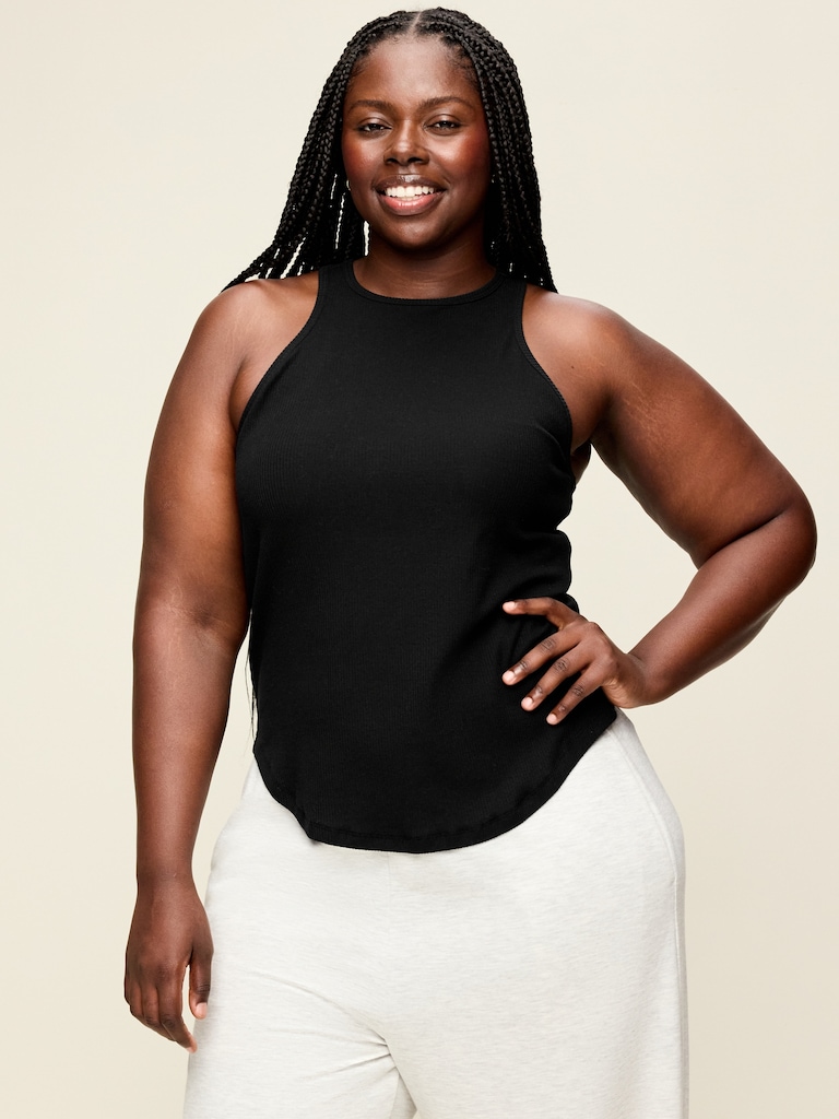 CloudLite High-Neck Racerback Tank Top