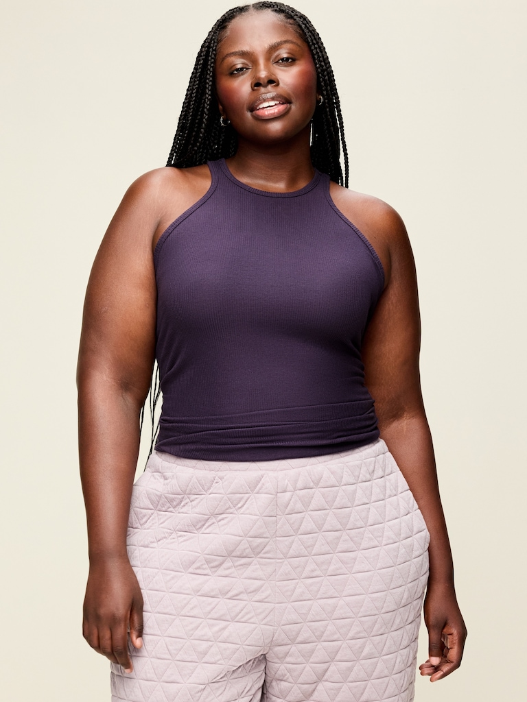 CloudLite High-Neck Racerback Tank Top