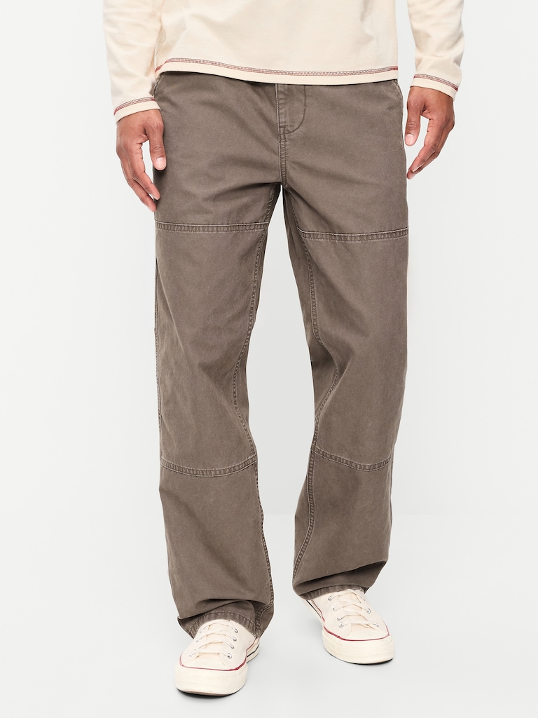Pantalon menuisier coupe généreuse années 90 à genoux renforcés