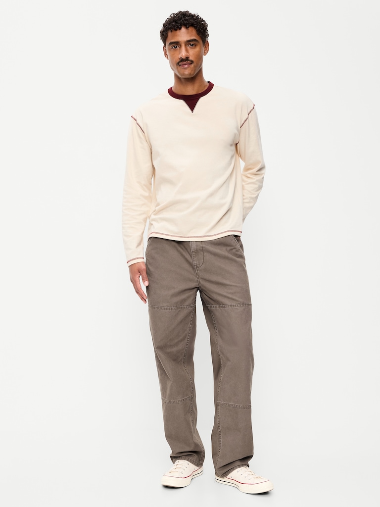 Pantalon menuisier coupe généreuse années 90 à genoux renforcés