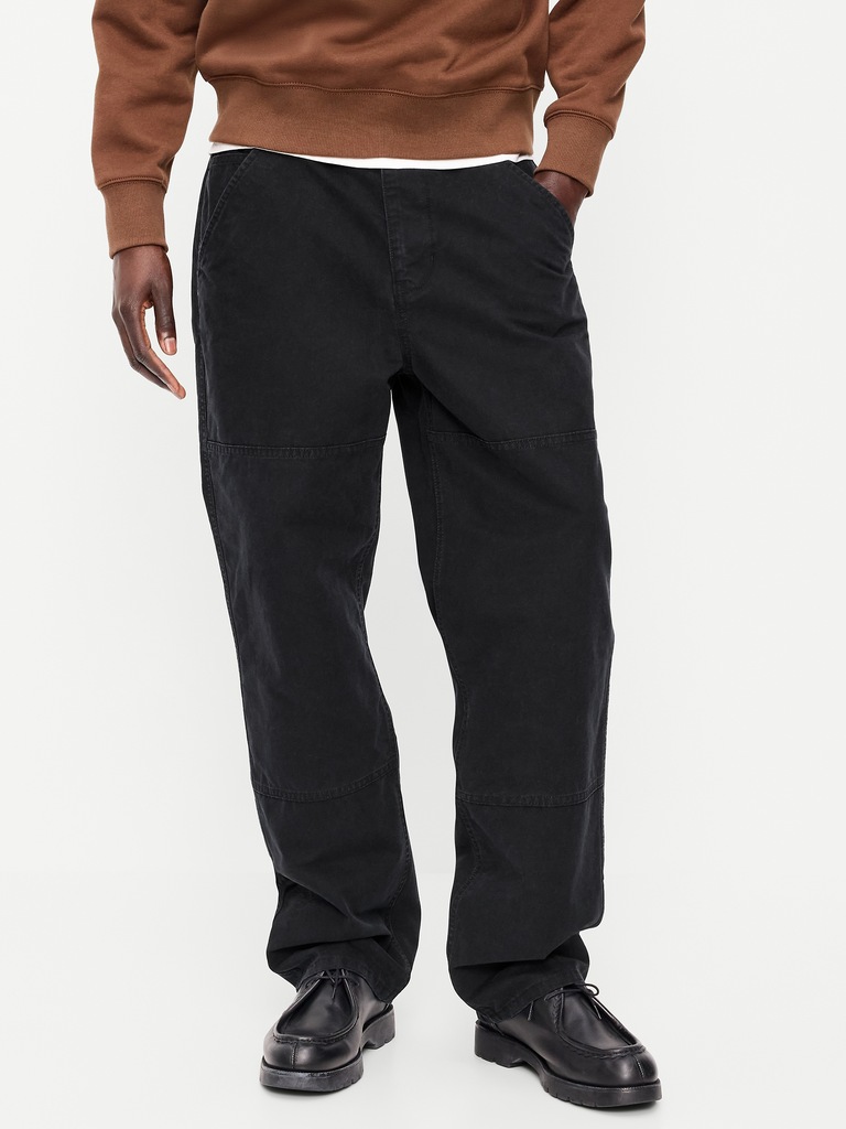 Pantalon menuisier coupe généreuse années 90 à genoux renforcés