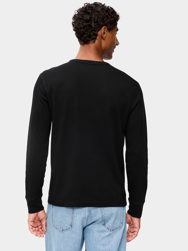 Crew-Neck Waffle T-Shirt