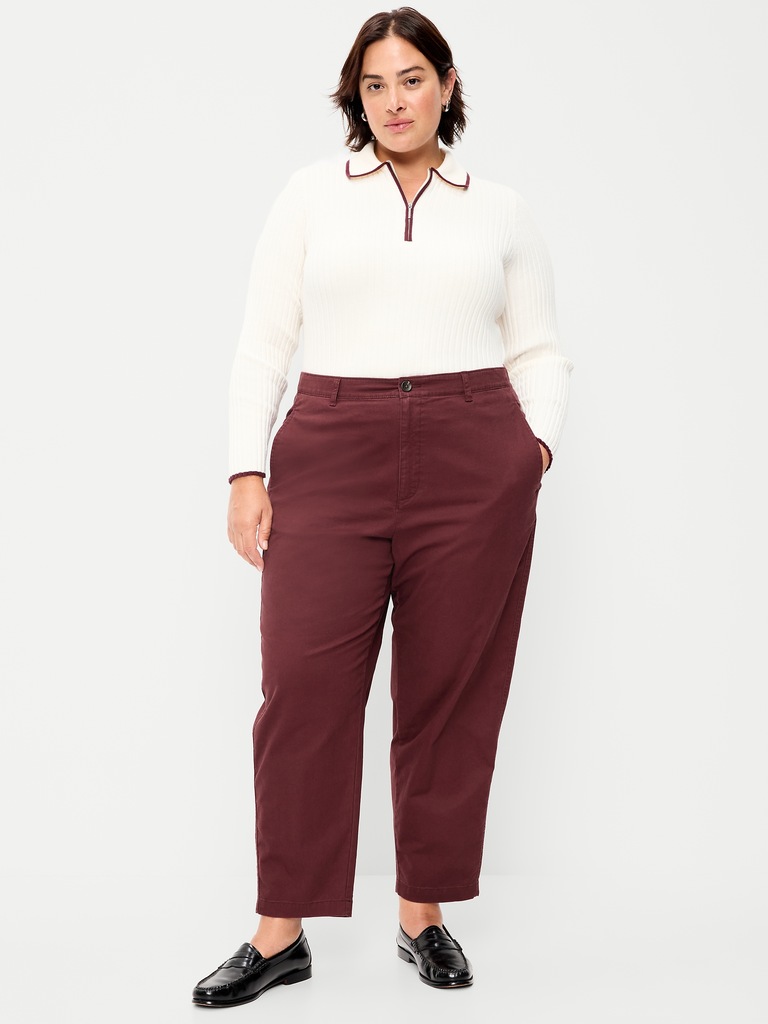 High-Waisted OGC Chino Tapered Straight Pants