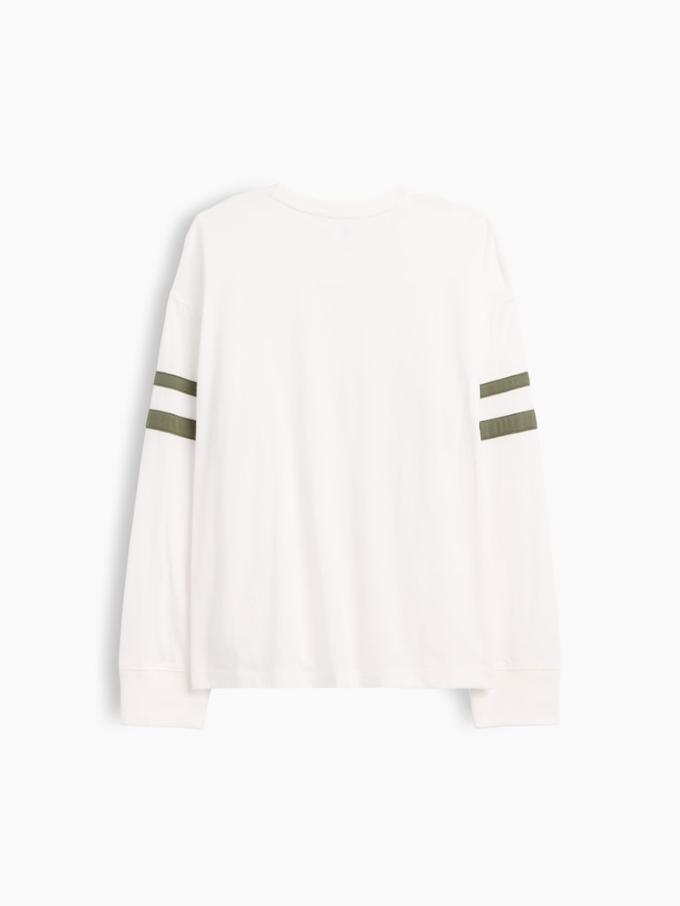 Kids Relaxed Varsity Crewneck T-Shirt