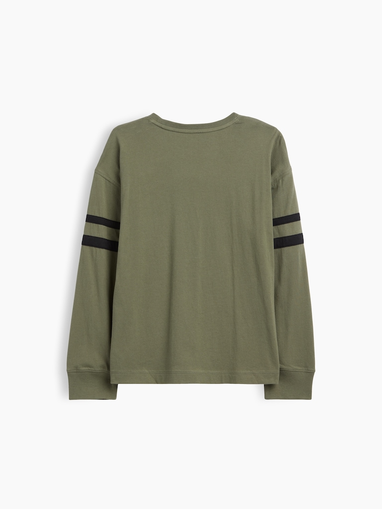 Kids Relaxed Varsity Crewneck T-Shirt