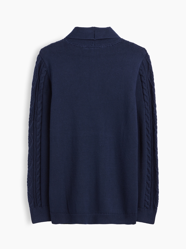 Kids Relaxed Cable-Knit Cardigan