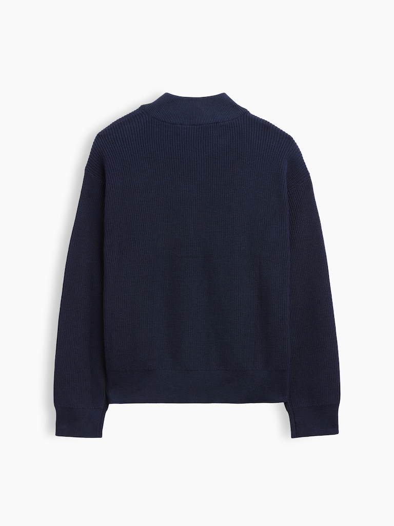 Kids Relaxed Quarter-Zip Sweater