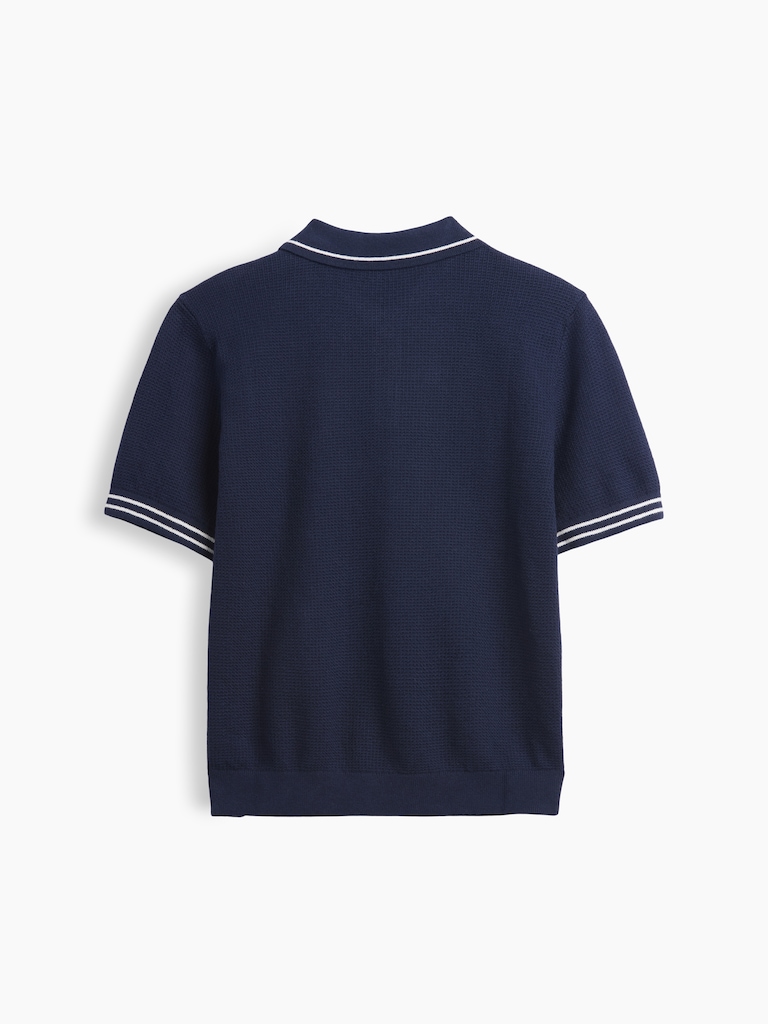 Kids Relaxed Sweater Polo Shirt