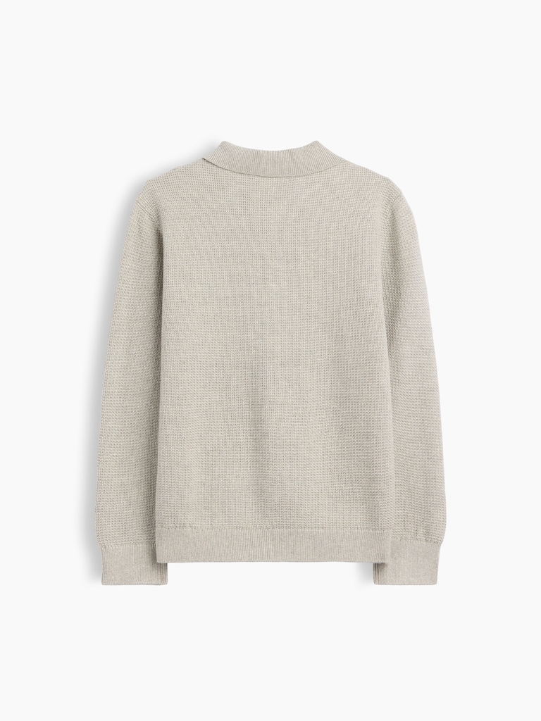 Kids Relaxed Textured Polo Shirt