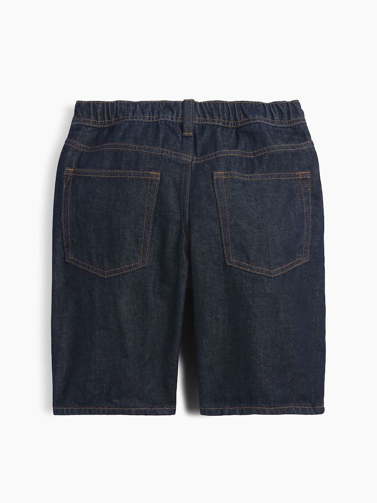 Kids Pull-On Loose Denim Shorts