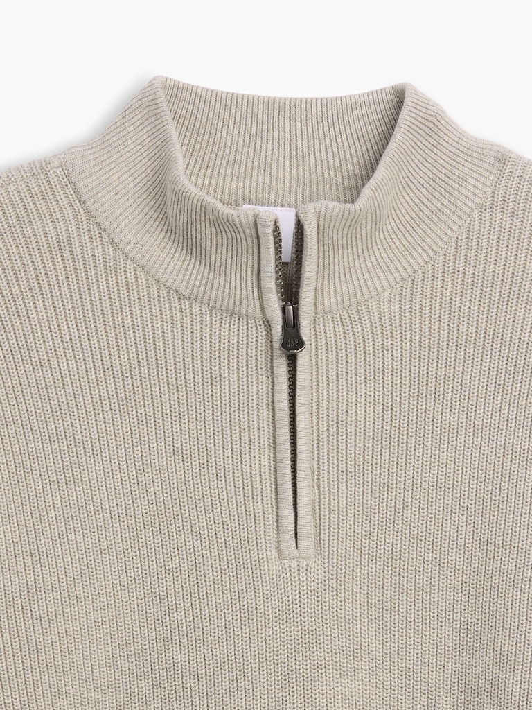 Kids Relaxed Quarter-Zip Sweater