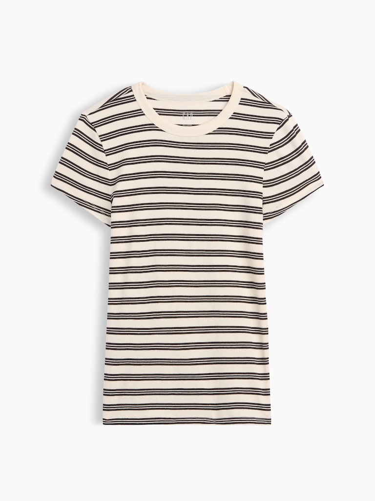 Ribbed Crewneck T-Shirt