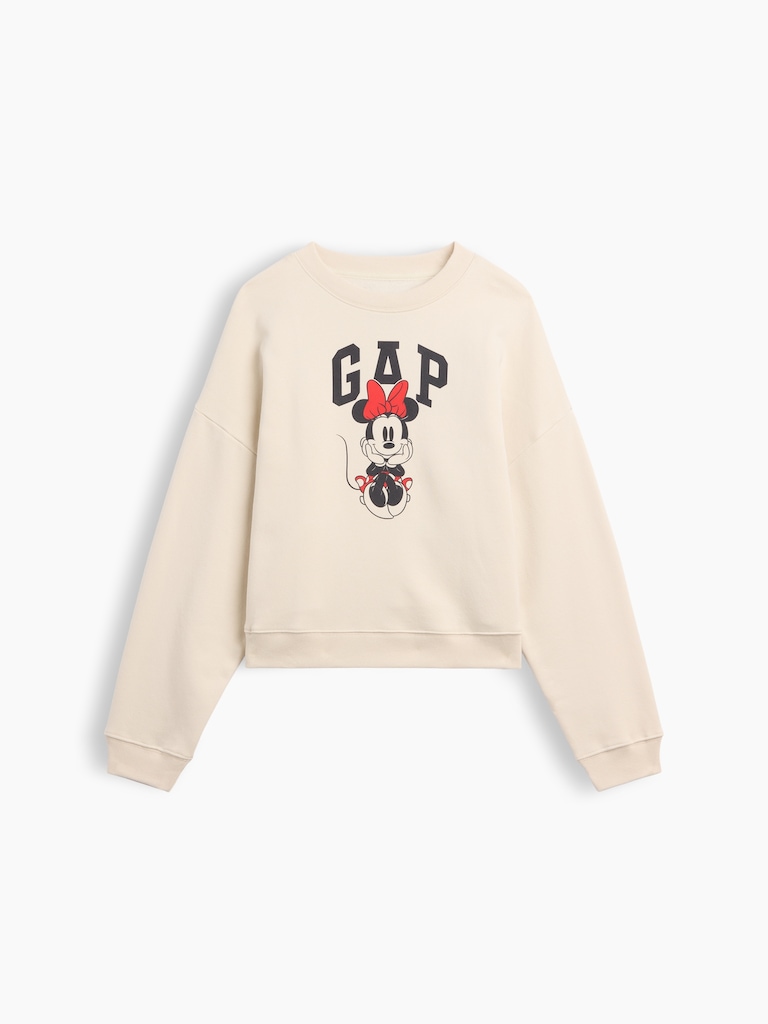 Gap × Disney Minnie Mouse Relaxed Wedge Logo Sweatshirt
