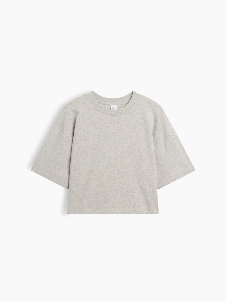 Relaxed Cropped Crewneck T-Shirt