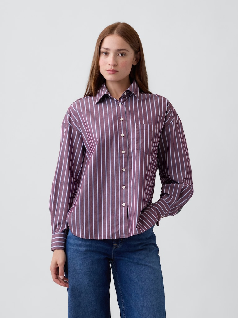 Oversized Shirt in Poplin