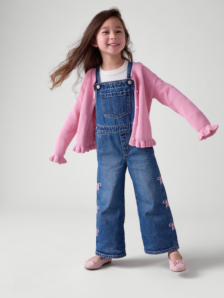 babyGap Embroidered Denim Overalls