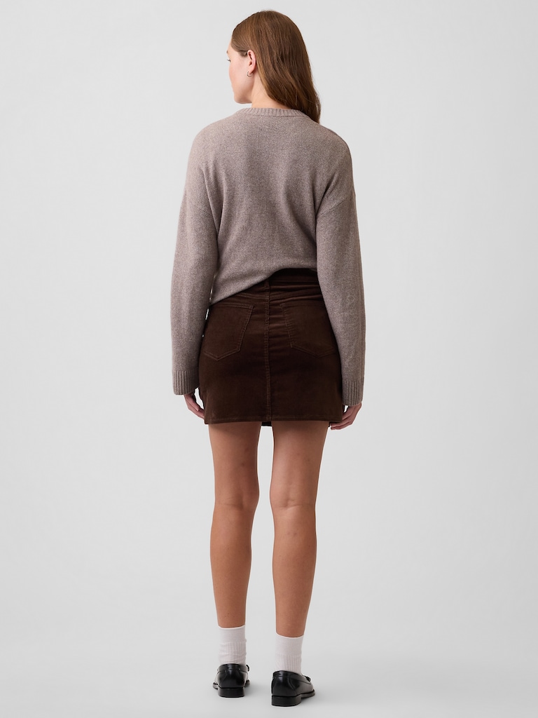 Corduroy Mini Skirt