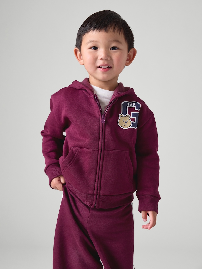 babyGap Relaxed Brannan Bear Logo Zip Hoodie