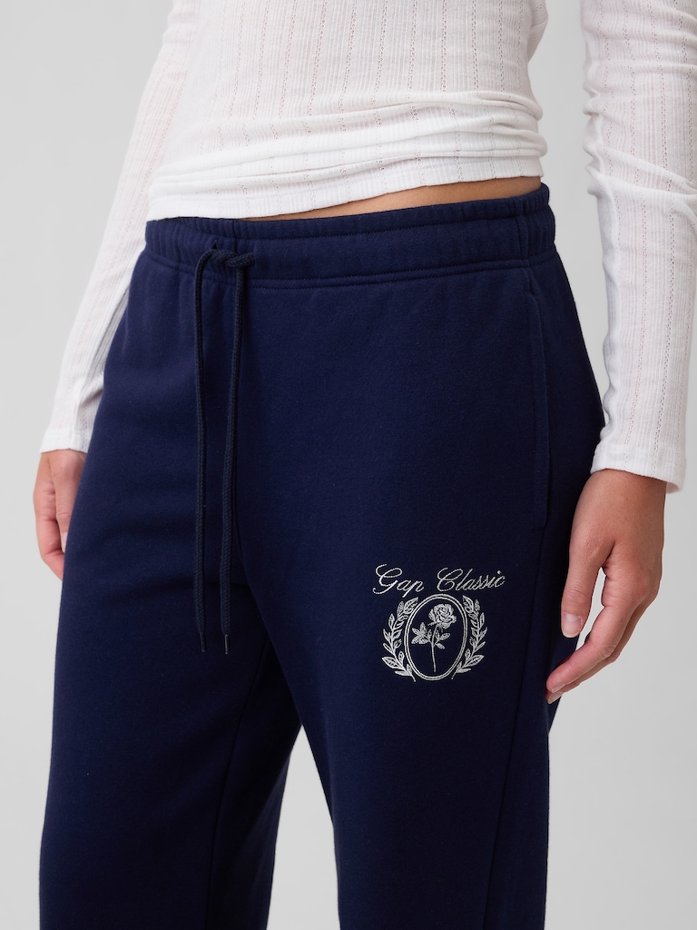 Relaxed Gap Graphic Straight-Leg Sweatpants