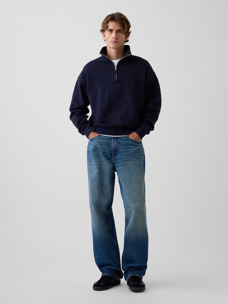 Heavyweight Oversized Quarter-Zip Pullover
